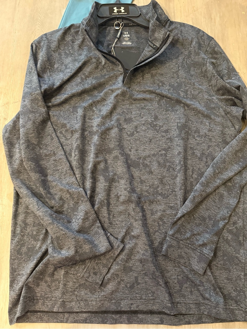 Under Armour Storm Grey Camo 1/4 Zip golf Pullover